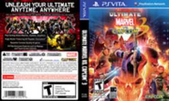 Free download Ultimate Marvel VS. Capcom 3 [PCSE-00004] Vita Box Art free photo or picture to be edited with GIMP online image editor